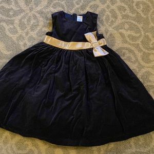 Navy velvet dress size 4T